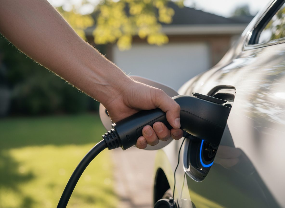 Close-up van laadpaal - detail van de apparatuur