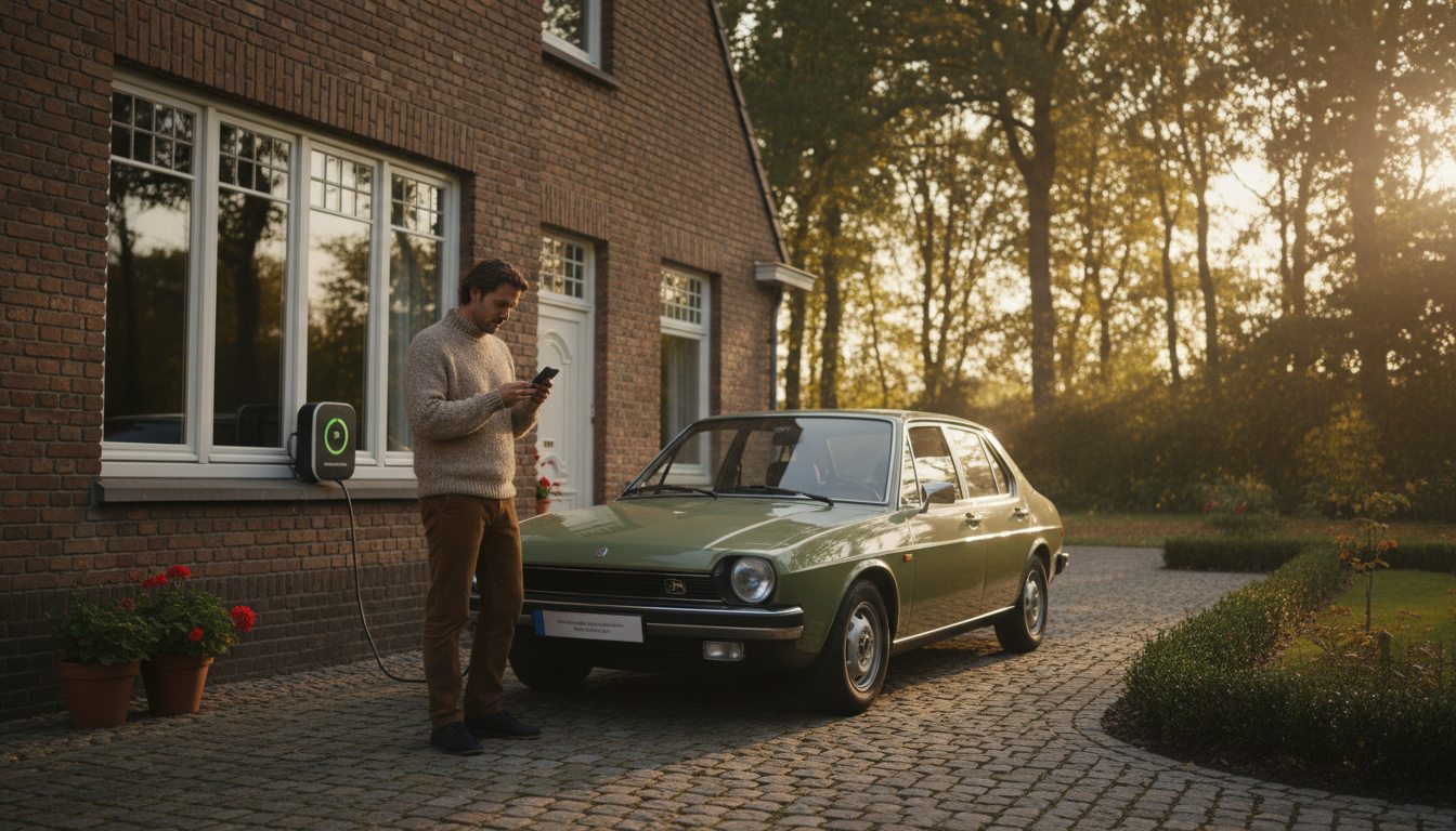 laadpaal in gebruik door huiseigenaar